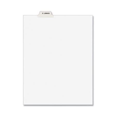 Avery Dennison Avery, Avery-Style Preprinted Legal Bottom Tab Divider, Exhibit D, Letter, White, 25PK 11943